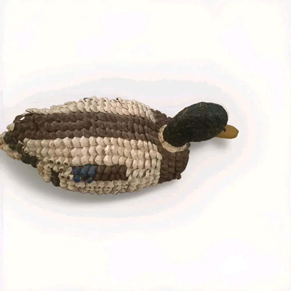 Large Vintage Pine Cone Decorative Duck Decoy Decor Rustic 16 In. Long